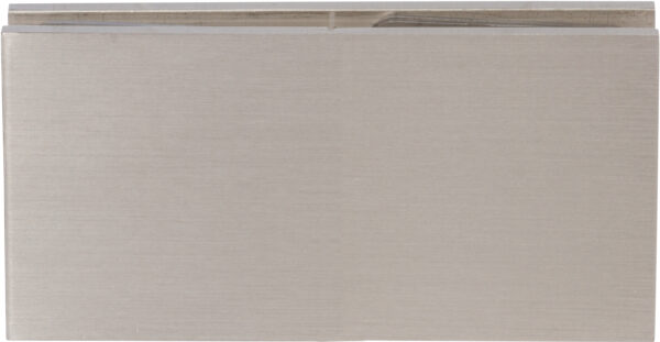SDG2Q180BSN Rockwell Square 180-Degree 4" x 2" Glass to Glass Shower Door Clamp in Brushed Nickel Finish - Image 2