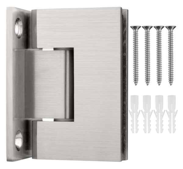 SJQL037BSN0 Junior Square Classic Full Backplate Shower Hinge in Brushed Nickel Finish - Image 2
