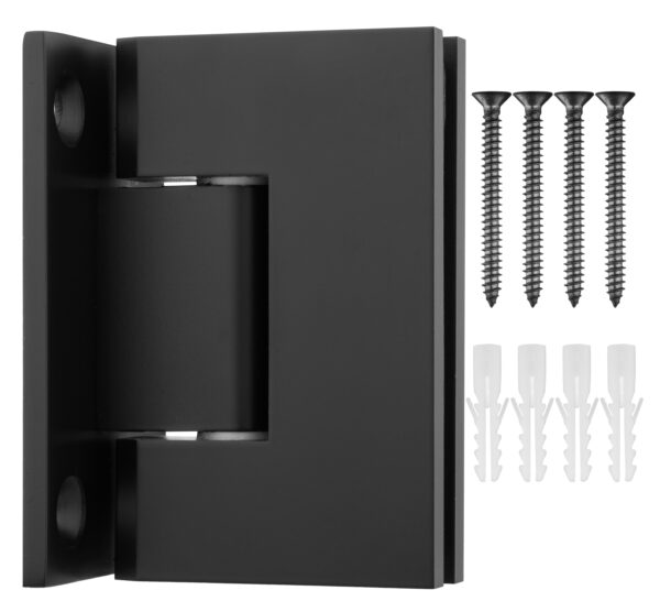 SJQL037US10B0 Junior Square Classic Full Backplate Shower Hinge in Antique Black Finish - Image 2