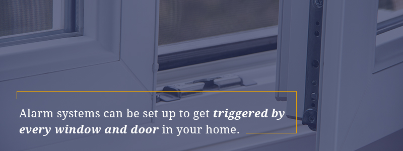Alarm systems set up across luxury door and window hardware can be an effective deterrent to holiday theives.