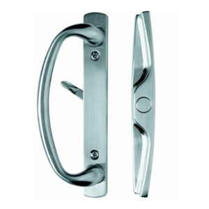 "Euro-charlotte"" Sliding Door Handle Set in Brushed Stainless Finish for 3-15..."