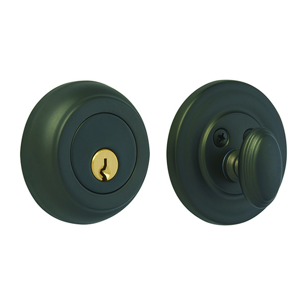 Luxurious Rockwell Premium Solid Brass Low Profile Deadbolt In Oil Rubbed Bronze