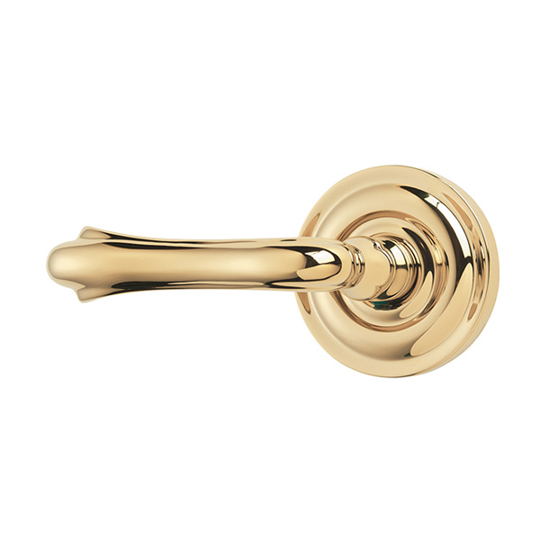Lifetime Brass Solid Forged Brass Half Dummy Door Lever for use on Interior Doors Requiring Only a Push and Pull Function