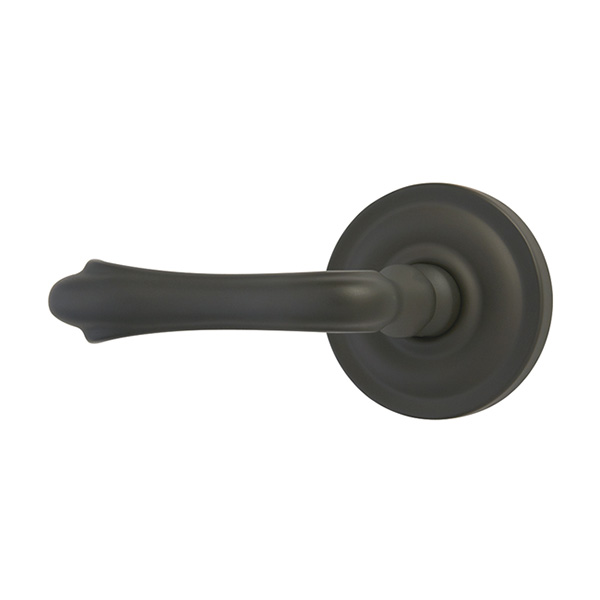 Oil Rubbed Bronze Solid Forged Brass Half Dummy Door Lever for use on Interior Doors