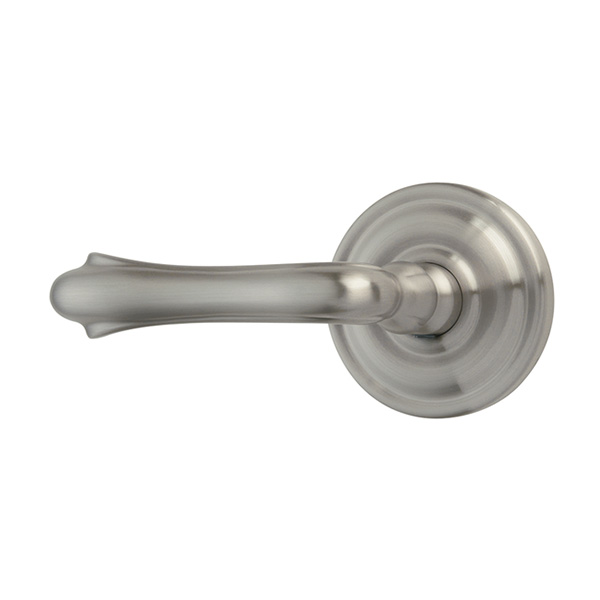 Brushed Nickel Solid Forged Brass Half Dummy Door Lever for use on Interior Doors