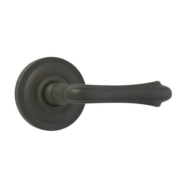 Oil Rubbed Bronze Solid Forged Brass Half Dummy Door Lever for use on Interior Doors