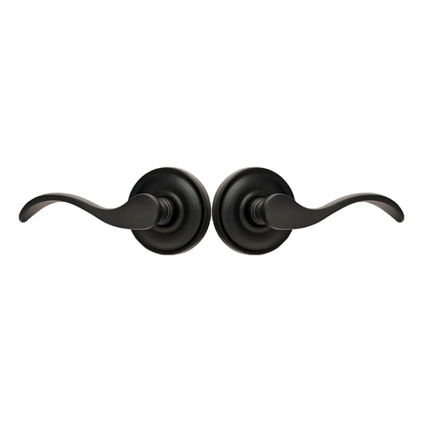 Premium Solid Brass Chelsea Lever Passage Set in Oil Rubbed Bronze with Concealed Screws