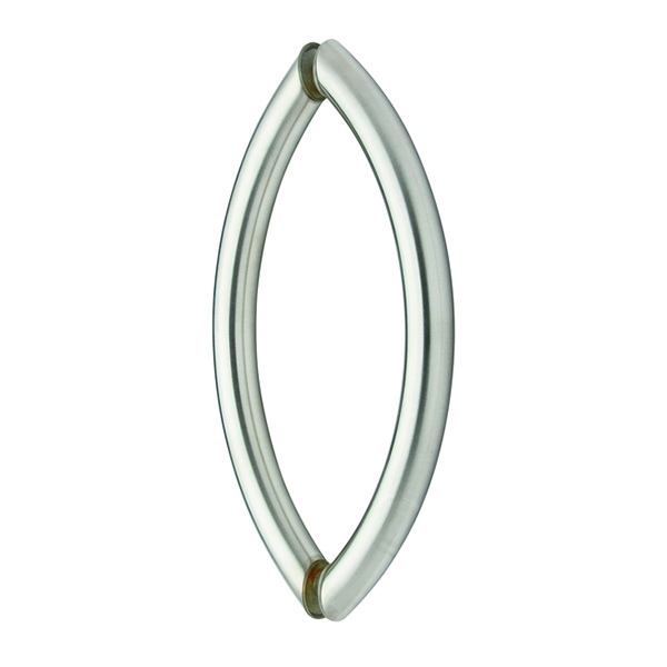 Mont Hard Crescent Type 8" Back to Back Handle Pull In Brushed Nickel finish ..."