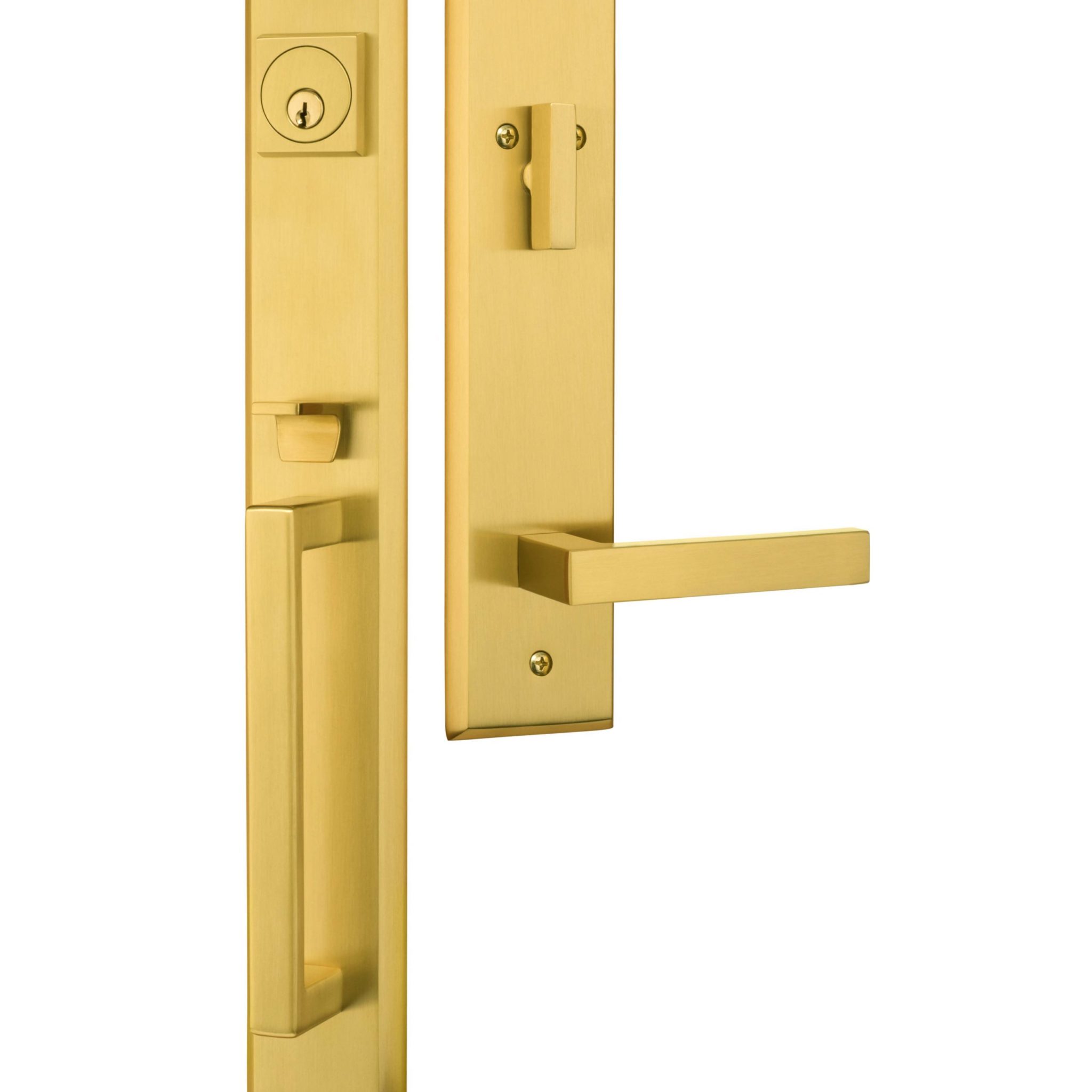 Satin Nickel Door Handle PRIVACY I Mucheln BERKLEY Series