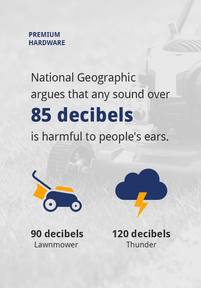 National Geographic argues that any sound over 85 decibels is harmful to people's ears. 