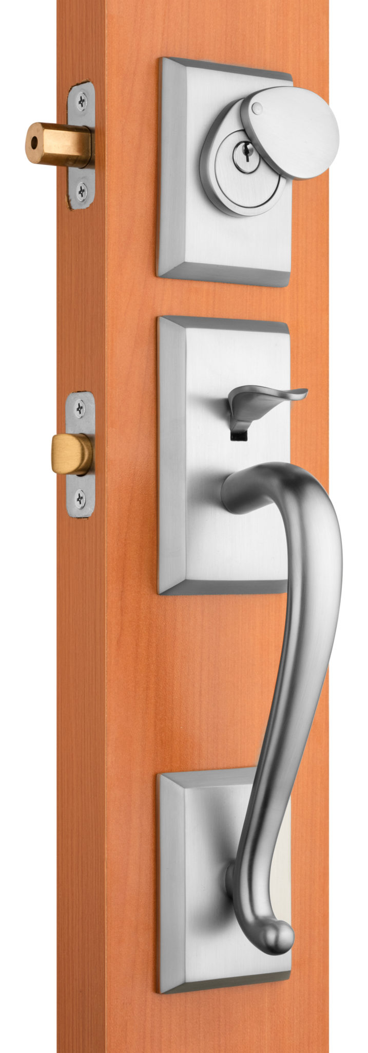 Brushed Brass Door Handle PRIVACY I Mucheln BERKLEY Series