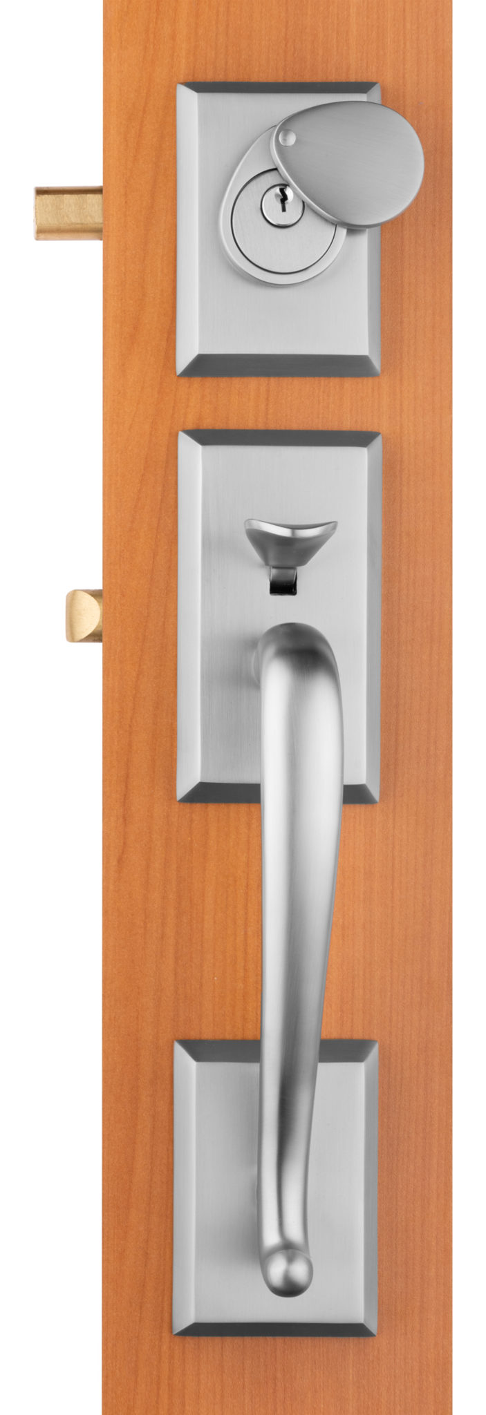 Brushed Brass Door Handle PRIVACY I Mucheln BERKLEY Series