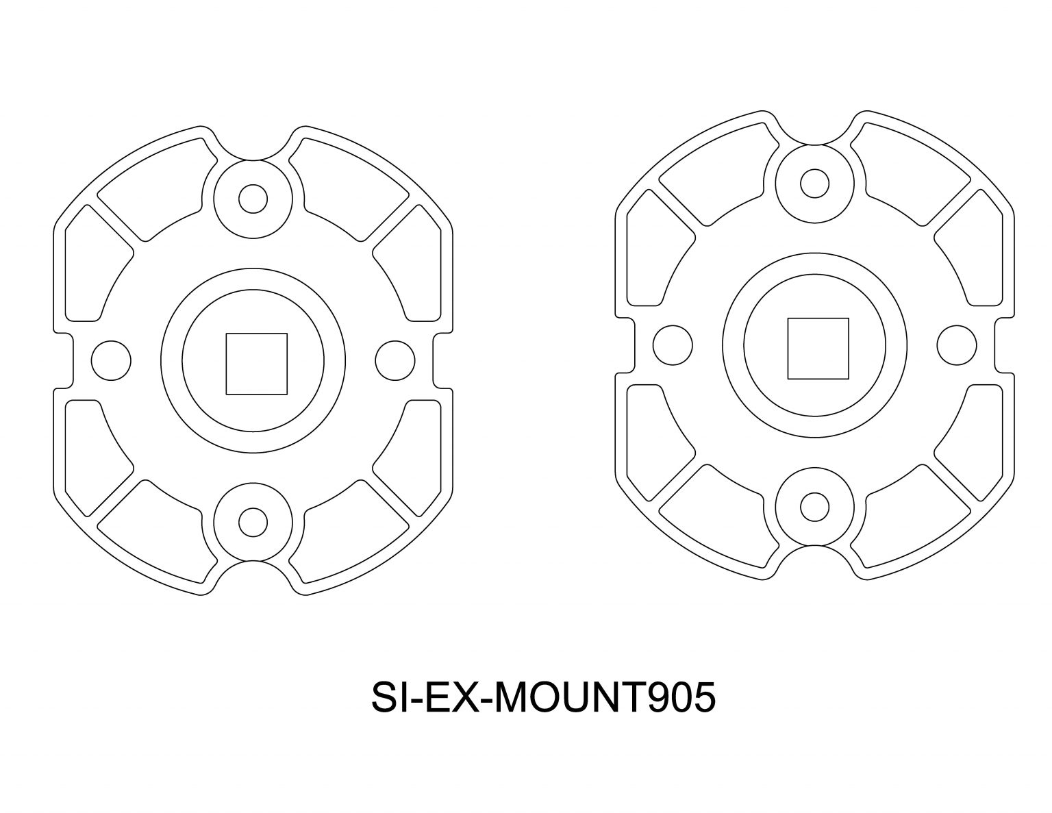 Rectangular Type Spring Loaded Mounting Plate Adaptor