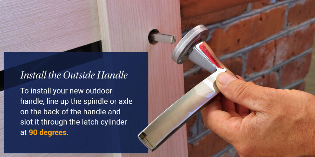 installing the outside handle