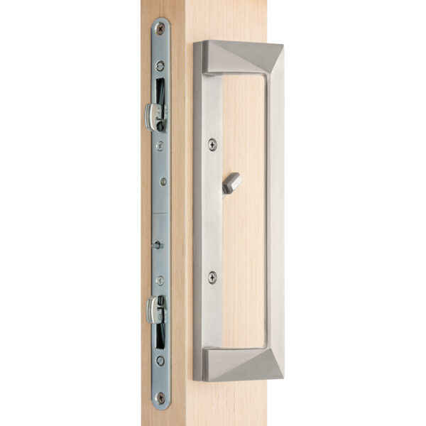 8890US15PVD Rockwell Ultima Sliding Door handle in PVD Brushed Nickel - Image 4