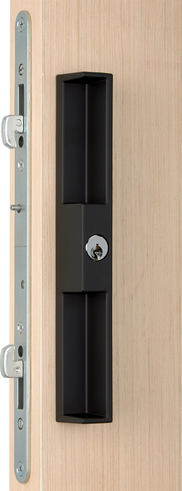 89081KL14 Rockwell Pomona Keylocking Sliding Door Combo Pull in Black Finish - Image 3