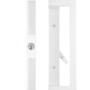 Rockwell Pomona Keylocking Sliding Door Combo Pull in White Finish 89081KL11