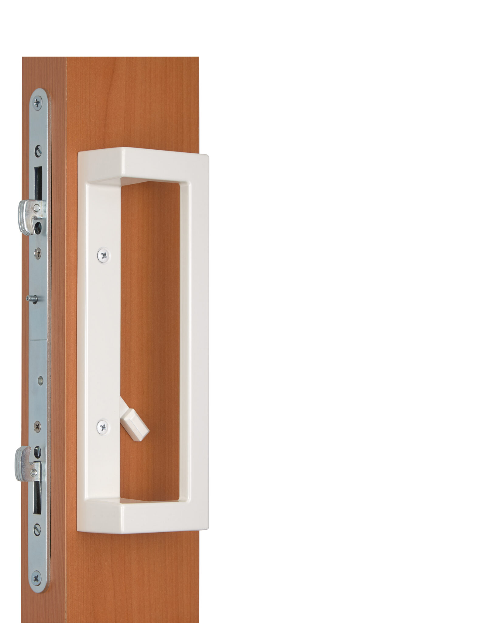 89081KL11 Rockwell Pomona Keylocking Sliding Door Combo Pull in White Finish - Image 3