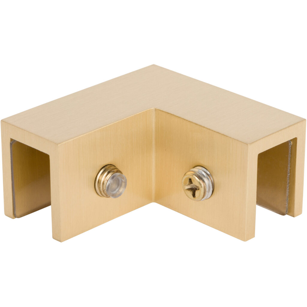 Rockwell 90 Degree Clamp in Brushed Brass SDC90US4.1